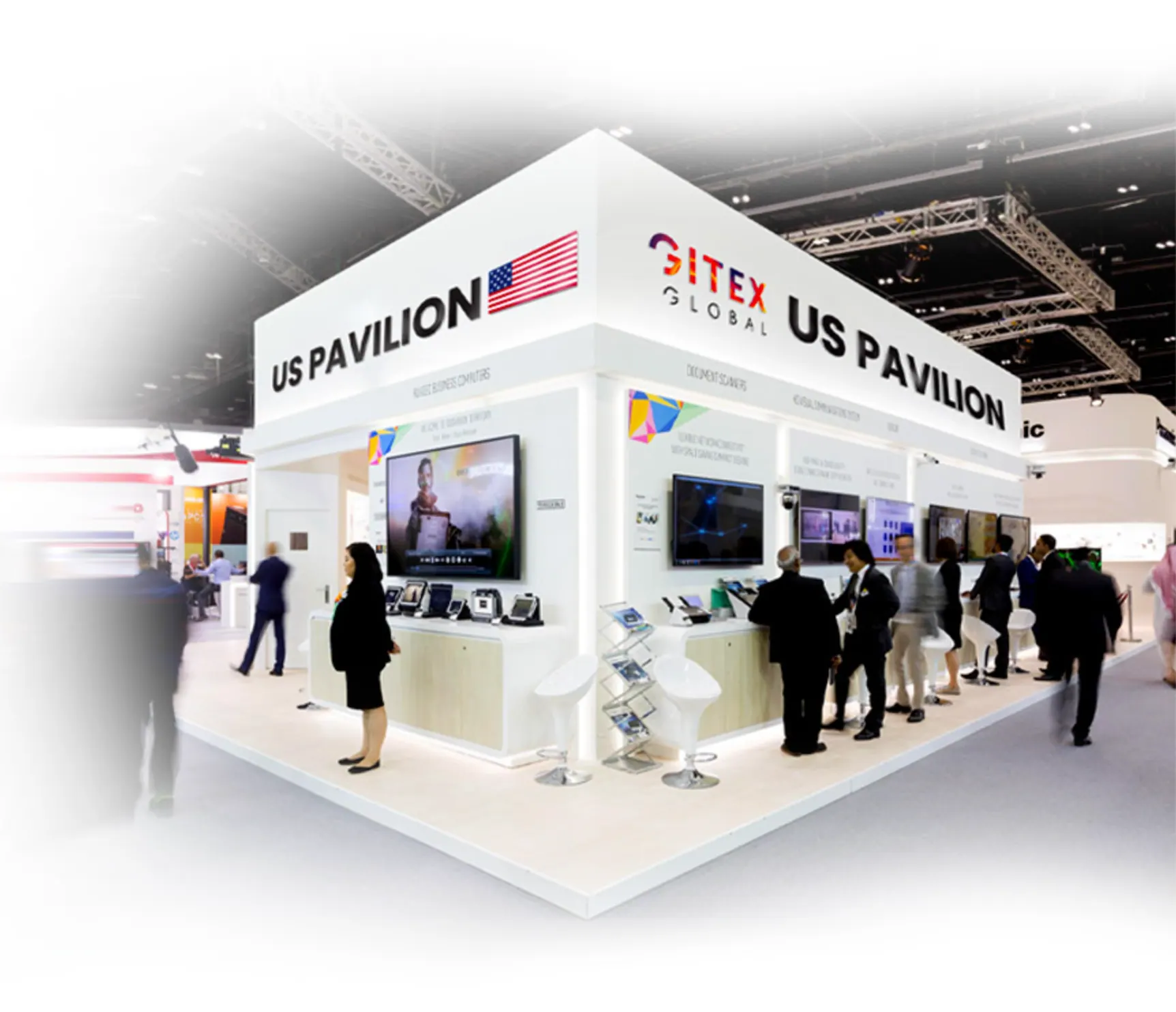 Render of the U.S. Pavilion stand at GITEX Global